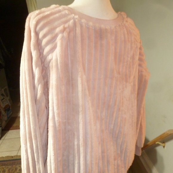 NWOT Womens peach crew neck pullover ribbed fleece size 2XL(19) - Picture 4 of 9